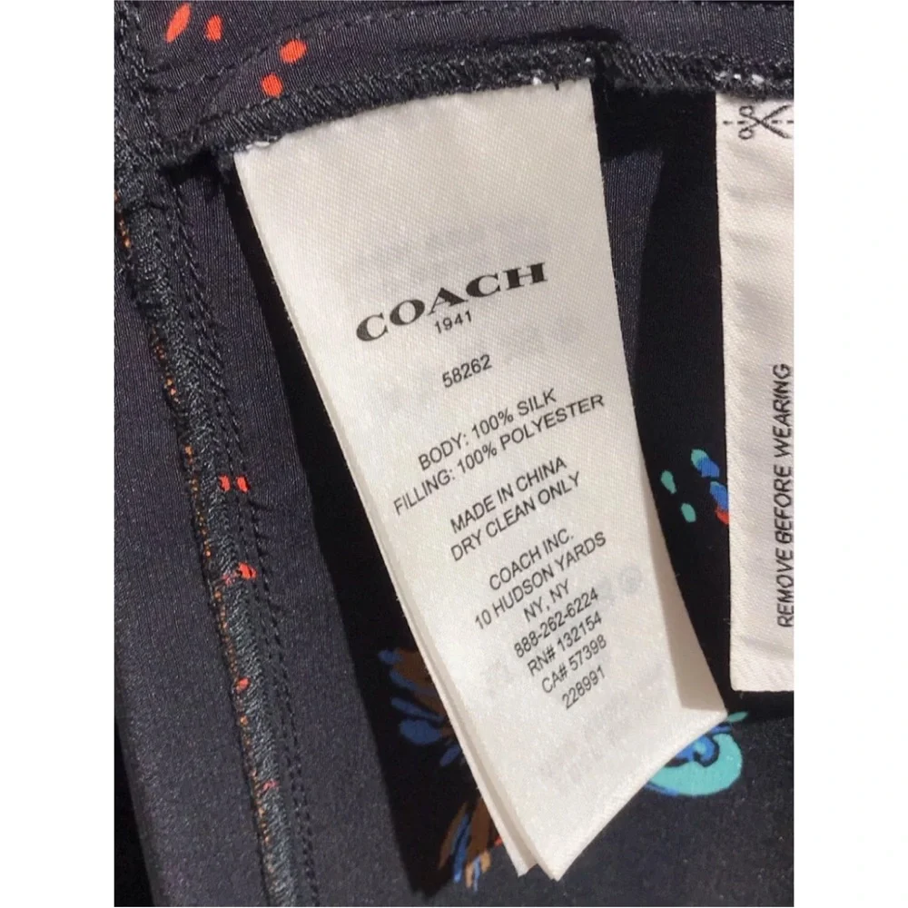 Coach Black Dress Silk Western Maxi - Picture 5 of 6